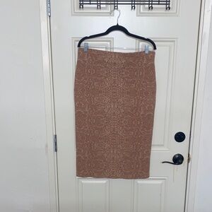 NWT Express Brown Pencil Skirt